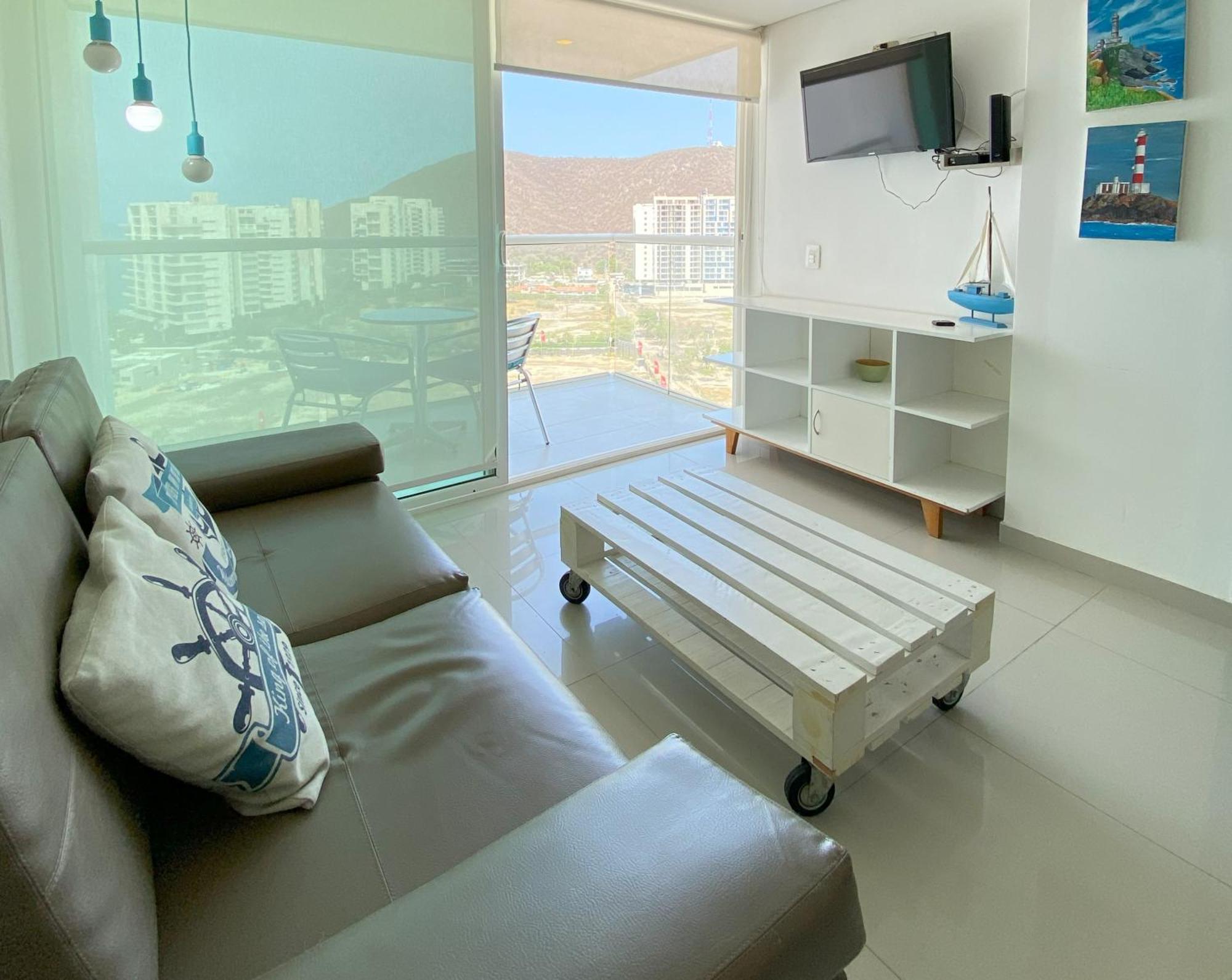 Edificio Areia En Pozos Colorados, Apto 2 Habitaciones 2 Banos سانتا مارتا المظهر الخارجي الصورة